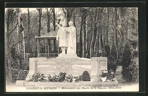 AK Nogent-le-Rotrou, Monument aux Morts de la Guerre 1914-18