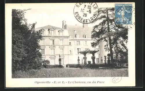 AK Oysonville, Le Chateau, vu du Parc