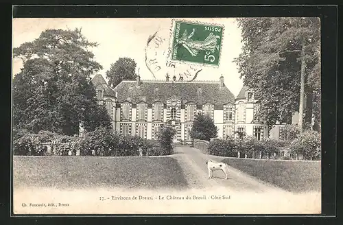 AK Breuil, Le Chateau, Schloss und Hund