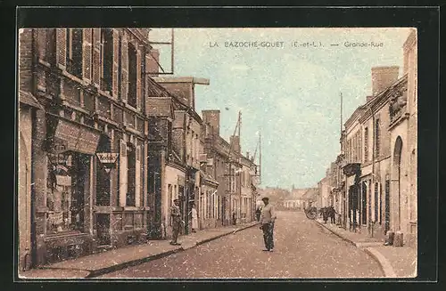 AK La Bazoche-Gouet, Grande Rue