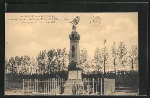 AK Saint-Remy-sur Avre, Monument cleve a la memoire des Enfants