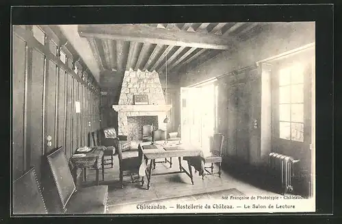 AK Chateaudun, Hostellerie du Chateau, le Salon de Lecture