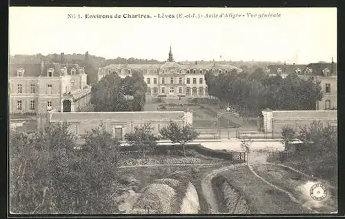 AK Leves / Chartres, Asile d`Aligre, vue generale