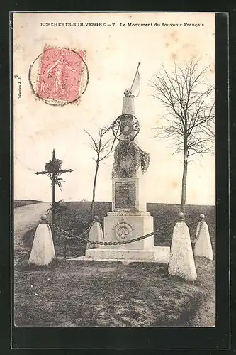 AK Bercheres-sur-Vesgre, Le Monument du Souvenir Francais