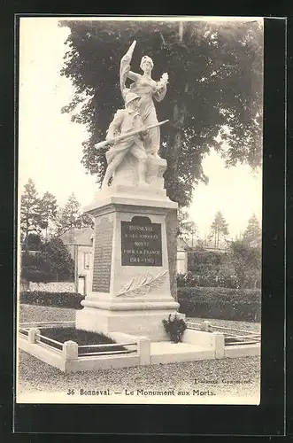 AK Bonneval, Le Monument aux Morts
