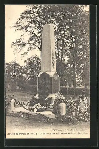 AK Authon-du-Perche, Le Monuments aux Morts Guerre 1914-1918