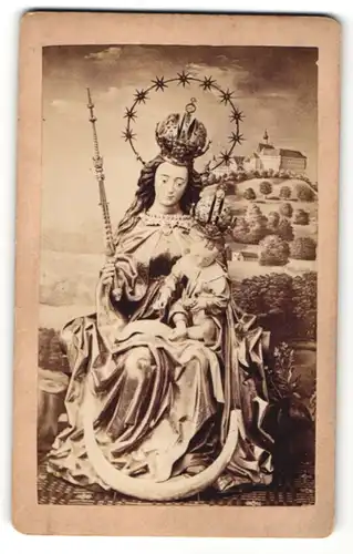 Fotografie Fr. Nicolaus, Andechs, Figur Madonna mit Kind
