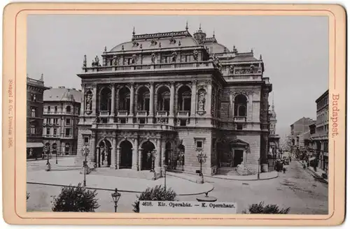 Fotografie Stengel & Co., Dresden, Ansicht Budapest, Opernhaus