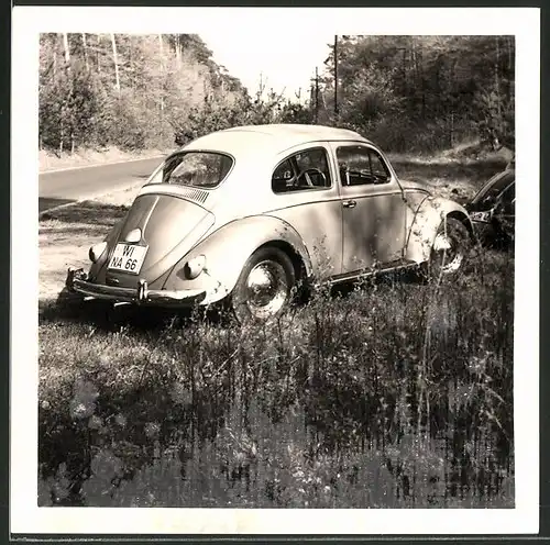 Fotografie Auto VW Käfer, Volkswagen PKW mit Faltdach