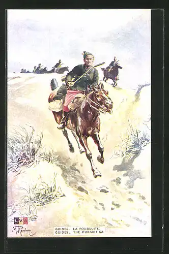 AK Kavalleriesoldat in Uniform auf seinem Pferd