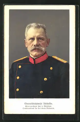 AK Oberstdivisionär Schiessle, Kommandant der 6. Division