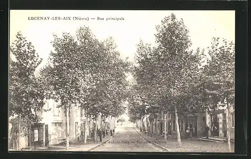 AK Lucenay-les-Aix, Rue principale, Strassenansicht