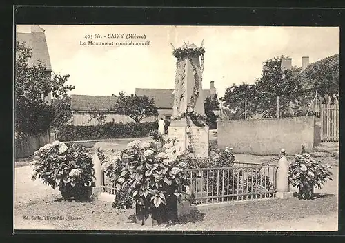 AK Saizy, Le Monument commemoratif