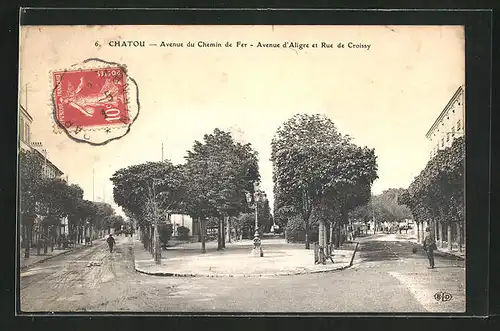 AK Chatou, Avenue du Chemin de Fer, Avenue d`Aligre et Rue de Croissy