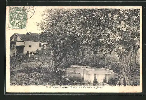 AK Vaucresson, Un coin de ferme, Bauernhof