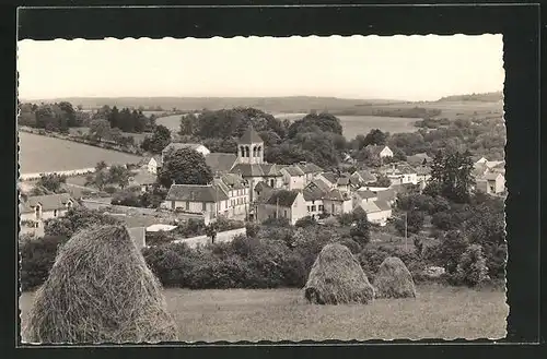 AK Oinville, Vue panoramique, Eglise du XII et XIII