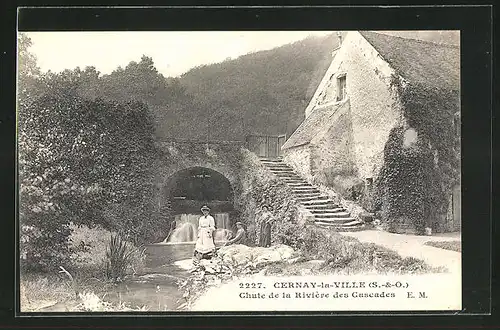 AK Cernay-la-Ville, chute de la Riviere des Cascades