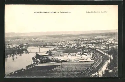 AK Bonnieres-sur-Seine, Perspective