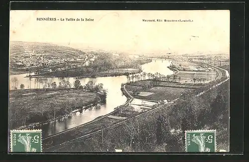 AK Bonnieres, La Vallée de la Seine