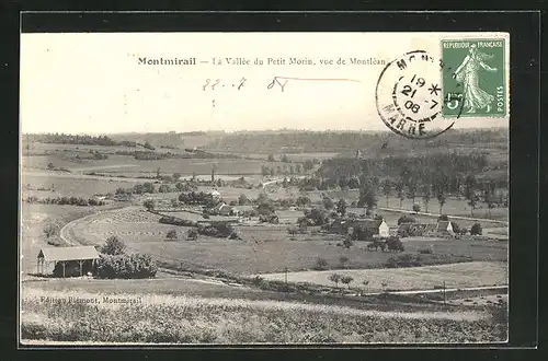 AK Montmirail, La Vallee du Petit Morin, vue de Montlean