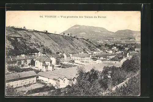 AK Voiron, Vue des Usines de Paviot