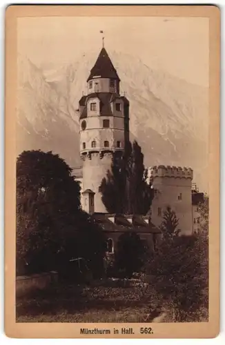 Fotografie Anton Gratl, Innsbruck, Ansicht Hall / Tirol, Münzthurm Burg Hasegg