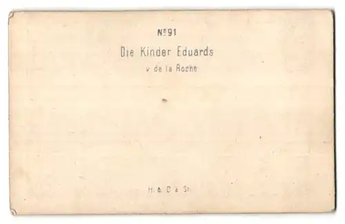 Fotografie H. & C., Gemälde von de la Roche, Die Kinder Eduards