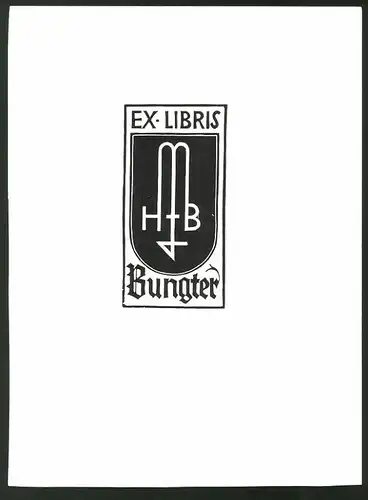 Exlibris Bungter, Initialien HFB