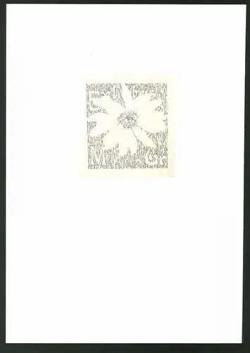 Exlibris M. Gr., Blumenblüte