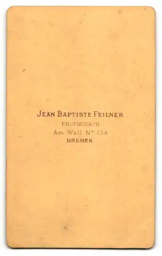 Fotografie Jean Bapt. Feilner, Bremen, Portrait Dame mit geflochtenem Haar