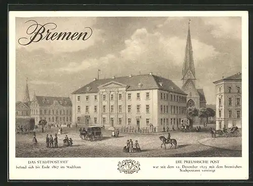 AK Bremen, Briefmarken-Werbeschau für das WHW 1937, Stadtpostamt / Preuss. Post, Ganzsache