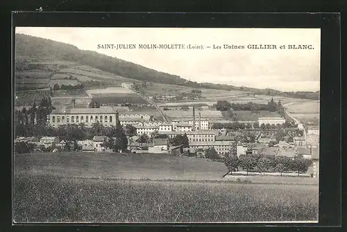AK Saint-Julien Molin-Molette, les usines Gillier et Blanc