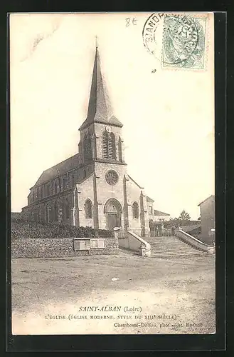 AK Saint-Alban, Eglise Moderne, Style du XII. siecle