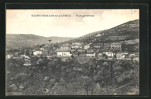 AK Saint-Romain-en-Jarrez, Vue generale, Gesamtansicht