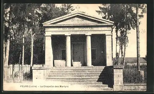 AK Fleurs, La Chapelle des Martyrs