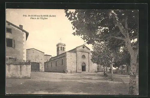 AK Saint-Just-sur-Loire, Place de l`Eglise