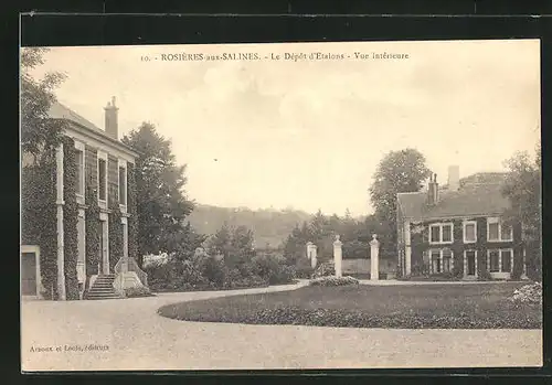 AK Rosieres-aux-Salines, Le Depot d'Etalons, Vue interieure