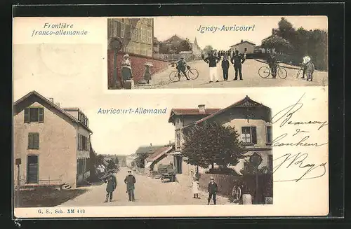AK Avricourt, Frontiere franco-allemende von Igney-Avricourt bis Avricourt-Allemand, Ortspartien