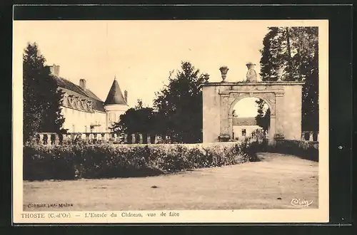 AK Thoste, L`Entree du Chateau, vue de face
