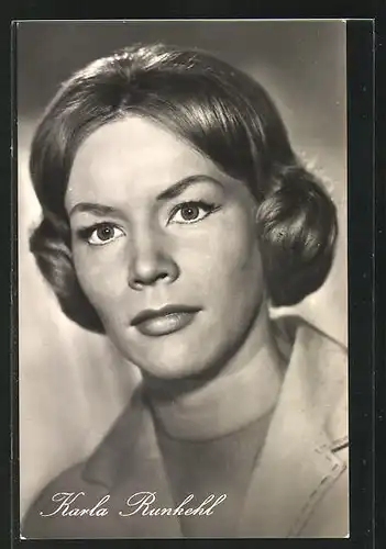 AK Schauspielerin Karla Runkehl spielte u.a. in dem Film Ernst Thälmann-Sohn seiner Klasse