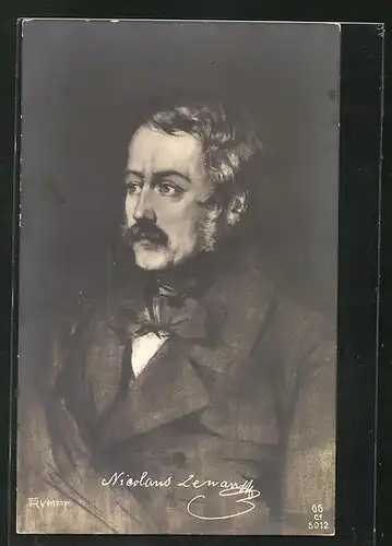 AK Portrait des Dichter Nikolaus Lenau