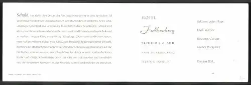 Klapp-AK Schuld / Ahr, Hotel Falkenberg