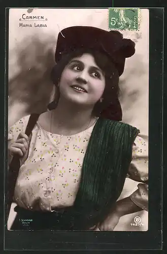AK Opernsängerin Maria Labia in Carmen