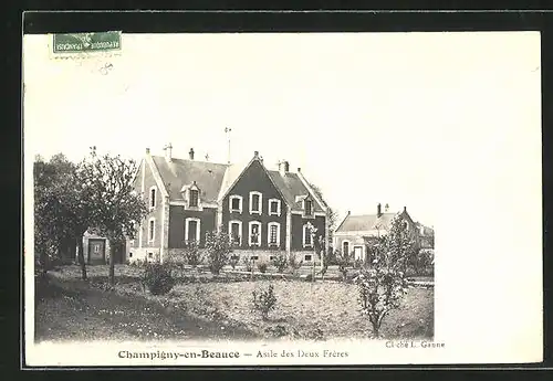 AK Champigny-en-Beauce, Asile des Deux Freres