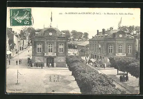 AK St-Romain-de-Colbosc, la Mairie et la Salle des Fetes
