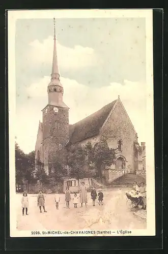 AK St-Michel-de-Chavaignes, l`eglise