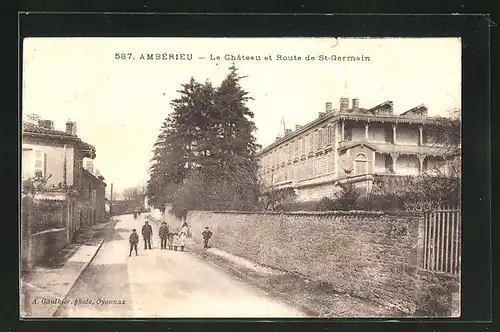 AK Amberieu, Le Chateau et Route de St-Germain
