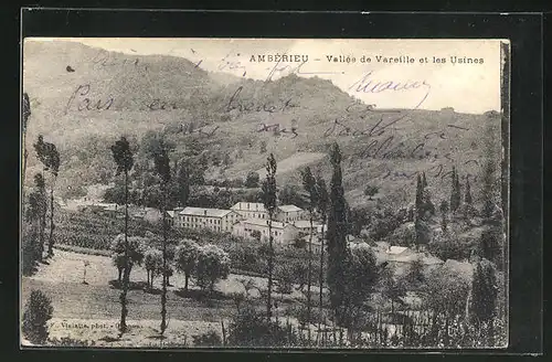 AK Amberieu, Vallee de Vareille et les Usines