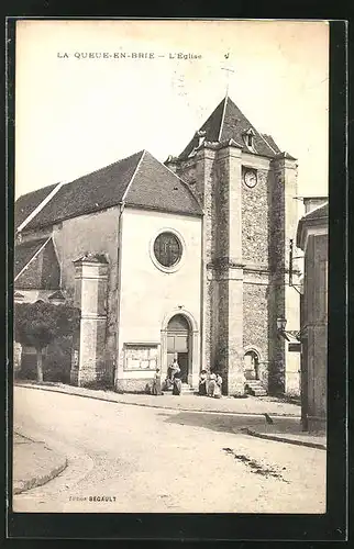 AK La Queue-en-Brie, l`Église, Kirche