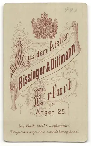 Fotografie Bissinger & Dittmann, Erfurt, Portrait Herr mit Oberlippenbart in Anzug